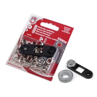   Ringli alátéttel belső Ø5,5 mm / külső Ø10 mm összeütő és lyukasztó