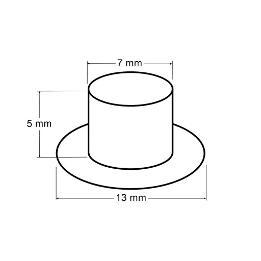 Ringli alátéttel belső Ø7 mm / külső Ø13 mm