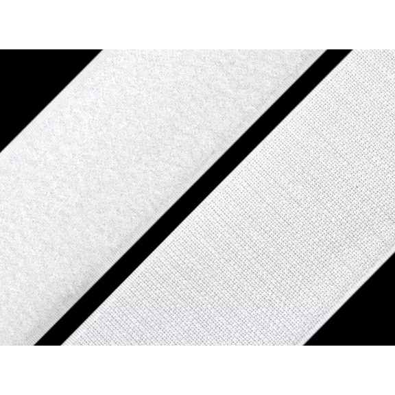 Tépőzár hurkos + bolyhos oldal 10 cm - 1 fehér Tépőzár hurkos + bolyhos oldal 10 cm - 1 fehér