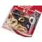 Ringli alátéttel  belső Ø8 mm / külső Ø18 mm - világos arany (10 kártya)