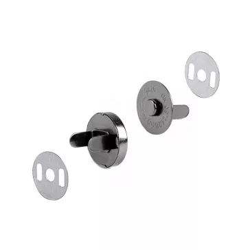Mágneszár Ø18 mm nikkel - 2 nikkel fekete (5 szett)