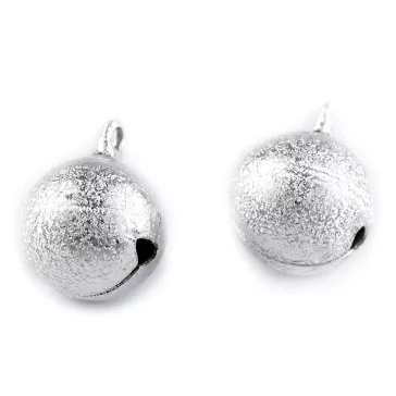   Csengettyű Ø20 mm GLITTER - 1 ezüst vil. (300 db-os csomagolás)