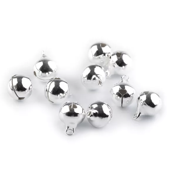 Csengettyű Ø12 mm - 1 ezüst (200 db-os csomagolás) Csengettyű Ø12 mm - 1 ezüst (200 db-os csomagolás)