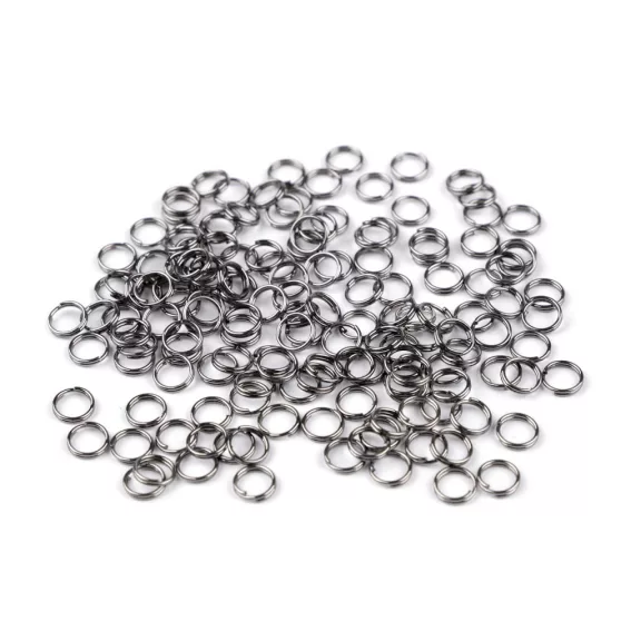 Összekötő karika Ø6 mm dupla - 8 nikkel fekete (20 g-os csomagolás) Összekötő karika Ø6 mm dupla - 8 nikkel fekete (20 g-os csomagolás)