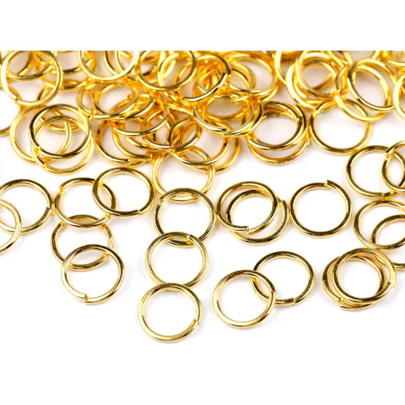 Összekötő karika Ø8 mm - 5 arany (50 g-os csomagolás) Összekötő karika Ø8 mm - 5 arany (50 g-os csomagolás)