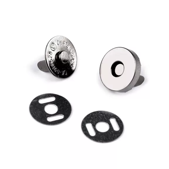 Táska mágneszár Ø14 mm - 2 antik nikkel (50 szett) Táska mágneszár Ø14 mm - 2 antik nikkel (50 szett)