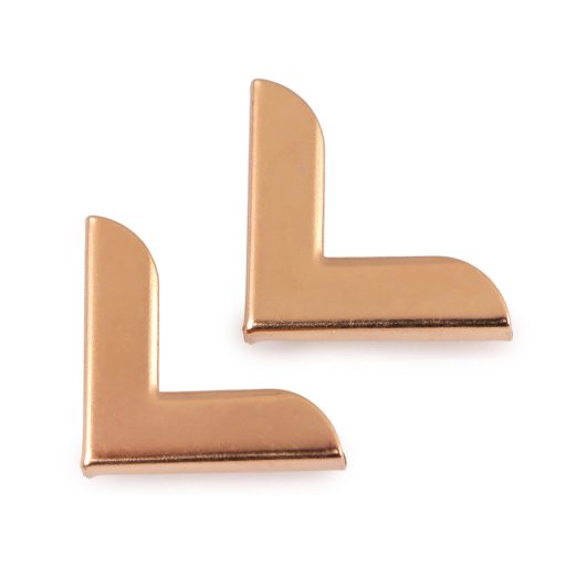 Fém sarokvédők táskákhoz / határidőnaplókhoz 19x19 mm