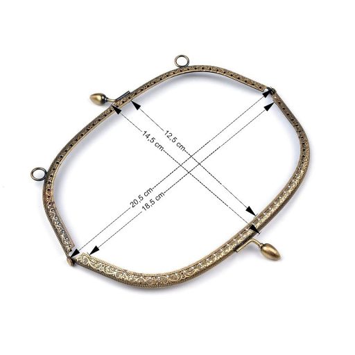 Keret táska készítésére felvarrható 20,5x14,5 cm