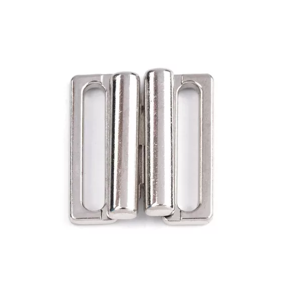 Fürdőruha kapocs szélessége 20 mm fém - 2 nikkel (2 pár) Fürdőruha kapocs szélessége 20 mm fém - 2 nikkel (2 pár)