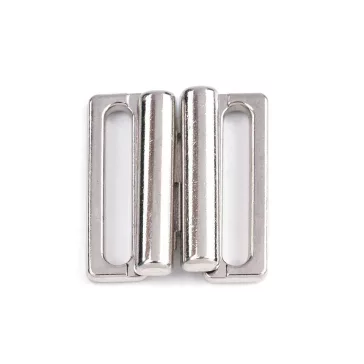   Fürdőruha kapocs szélessége 20 mm fém - 2 nikkel (100 pár)