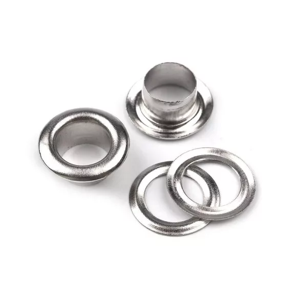Ringli alátéttel belső Ø6 mm / külső Ø11 mm - 2 nikkel (20 pár) Ringli alátéttel belső Ø6 mm / külső Ø11 mm - 2 nikkel (20 pár)