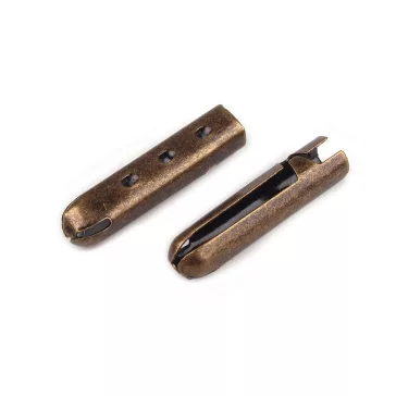   Fém zsinórvég Ø3,3 mm sima - 2 ósárgaréz (5 db-os csomagolás)