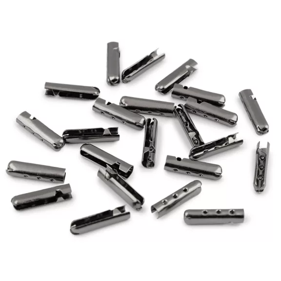 Fém zsinórvég Ø3,3 mm sima - nikkel fekete (500 db-os csomagolás) Fém zsinórvég Ø3,3 mm sima - nikkel fekete (500 db-os csomagolás)