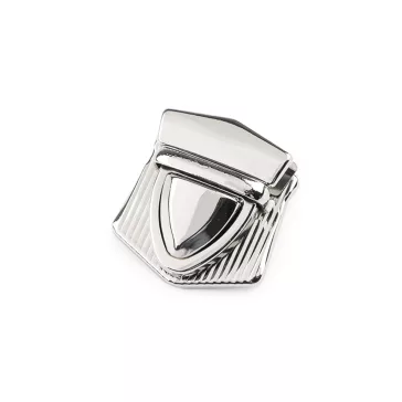 Fém táska zár 33x41 mm kapocs - 1 nikkel (10 szett)