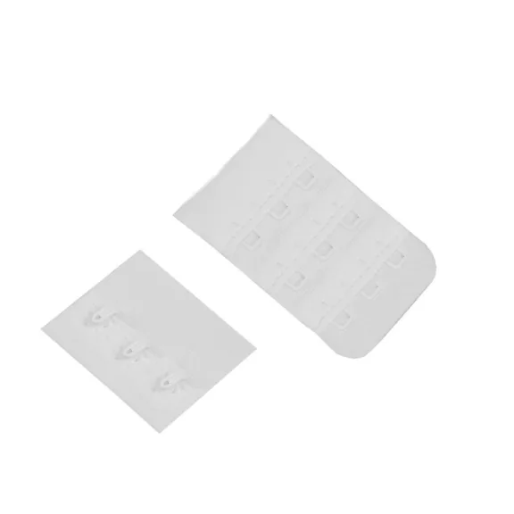 Melltartó kapocs szélessége 40 mm, háromsoros - 1 fehér (2 pár) Melltartó kapocs szélessége 40 mm, háromsoros - 1 fehér (2 pár)