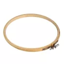 Bambusz hímzőkeret Ø18 cm - világos bambusz (4 db-os csomagolás)
