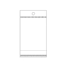 PP ragasztócsíkos celofán tasak jellegű BOPP tasak akasztóval 6x10,5 cm - átlátszó (1000 db-os csomagolás)