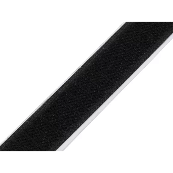 Öntapadós tépőzár hurkos oldal 20 mm - fekete (100 m-os csomagolás) Öntapadós tépőzár hurkos oldal 20 mm - fekete (100 m-os csomagolás)