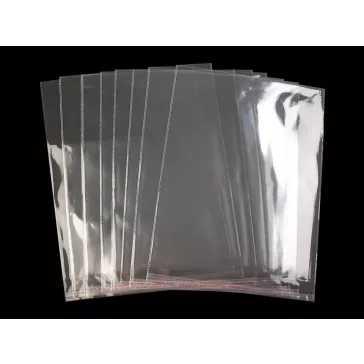   PP ragasztócsíkos celofán tasak jellegű BOPP tasak 30x38 cm - átlátszó (4000 db-os csomagolás)