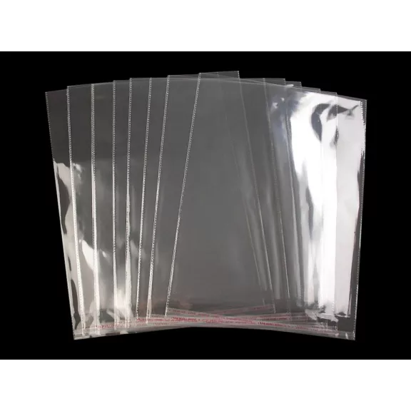 PP ragasztócsíkos celofán tasak jellegű BOPP tasak 40x50 cm - átlátszó (200 db-os csomagolás) PP ragasztócsíkos celofán tasak jellegű BOPP tasak 40x50 cm - átlátszó (200 db-os csomagolás)