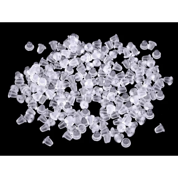 Műanyag fülbevaló hátsó 3x5 mm-es - Transparent (30 g-os csomagolás) Műanyag fülbevaló hátsó 3x5 mm-es - Transparent (30 g-os csomagolás)