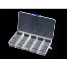 Műanyag rekeszes doboz 10x17x2,2 cm - Transparent (16 db-os csomagolás) Műanyag rekeszes doboz 10x17x2,2 cm - Transparent (16 db-os csomagolás)