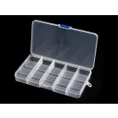 Műanyag rekeszes doboz 10x17x2,2 cm - Transparent (1 db-os csomagolás) Műanyag rekeszes doboz 10x17x2,2 cm - Transparent (1 db-os csomagolás)