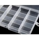 Műanyag rekeszes doboz 10x17x2,2 cm - Transparent (1 db-os csomagolás) Műanyag rekeszes doboz 10x17x2,2 cm - Transparent (1 db-os csomagolás)