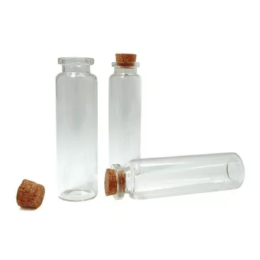   Üvegcse parafadugóval 22x75 mm - 1 (22x75) Transparent (400 fiola)
