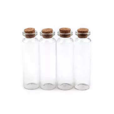   Üvegcse parafadugóval 22x75 mm - 1 (22x75) Transparent (400 fiola)