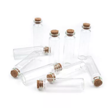   Üvegcse parafadugóval 22x75 mm - 1 (22x75) Transparent (1500 fiola)