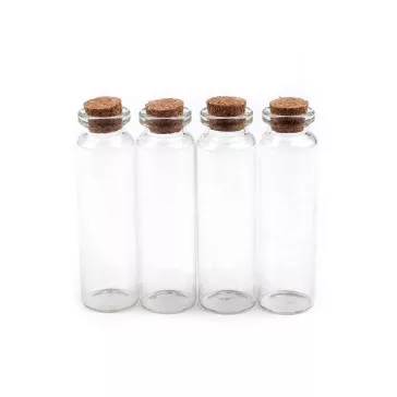   Üvegcse parafadugóval 22x75 mm - 1 (22x75) Transparent (1500 fiola)