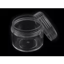 Műanyag tégely 3,2x3,8 cm csavaros - Transparent (12 db-os csomagolás) Műanyag tégely 3,2x3,8 cm csavaros - Transparent (12 db-os csomagolás)