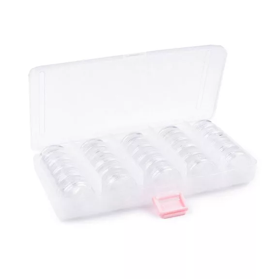 Műanyag doboz 9x19x3,5 cm gyöngyökre - Transparent (1 db-os csomagolás) Műanyag doboz 9x19x3,5 cm gyöngyökre - Transparent (1 db-os csomagolás)