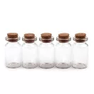 Üvegcse parafadugóval 20x40 mm - Transparent (2240 fiola)