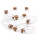 Üvegcse parafadugóval 20x40 mm - Transparent (4 fiola) Üvegcse parafadugóval 20x40 mm - Transparent (4 fiola)