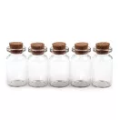 Üvegcse parafadugóval 20x40 mm - Transparent (4 fiola) Üvegcse parafadugóval 20x40 mm - Transparent (4 fiola)