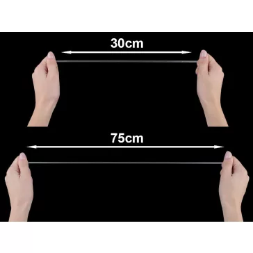   Szilikonpánt széles 4 mm puha - átlátszó (100 m-os csomagolás)
