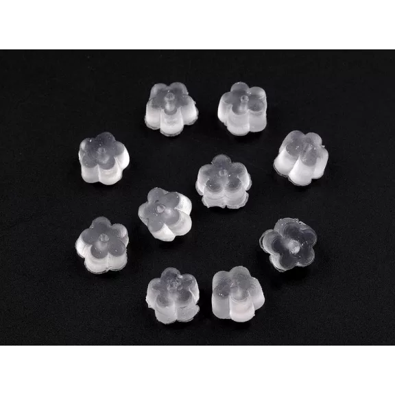 Fülbevaló hátsó szilikon 3x5 mm-es - Transparent (5 g-os csomagolás) Fülbevaló hátsó szilikon 3x5 mm-es - Transparent (5 g-os csomagolás)