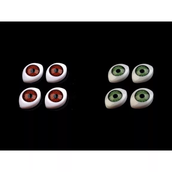 Ragasztható szemek 12x17 mm - mix véletlen variánsok (40 db-os csomagolás) Ragasztható szemek 12x17 mm - mix véletlen variánsok (40 db-os csomagolás)