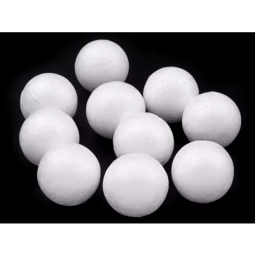   Hungarocell gömb Ø2,5 cm - hófehér (20 db-os csomagolás)