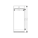 PP ragasztócsíkos celofán tasak jellegű BOPP tasak akasztóval 6x15 cm fényes - átlátszó (1000 db-os csomagolás) PP ragasztócsíkos celofán tasak jellegű BOPP tasak akasztóval 6x15 cm fényes - átlátszó (1000 db-os csomagolás)