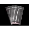 PP ragasztócsíkos celofán tasak jellegű BOPP tasak akasztóval 6x15 cm fényes - átlátszó (36000 db-os csomagolás)