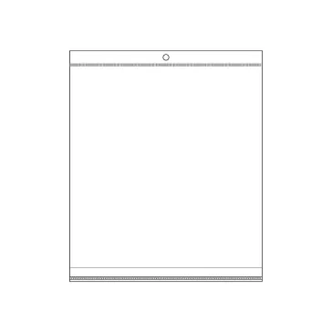   PP ragasztócsíkos celofán tasak jellegű BOPP tasak akasztóval20x24 cm - átlátszó (8000 db-os csomagolás)