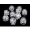 Rugós, zsinór szabályozó, zsinórvég 13x15 mm malacka - 1 Transparent (10 db-os csomagolás)