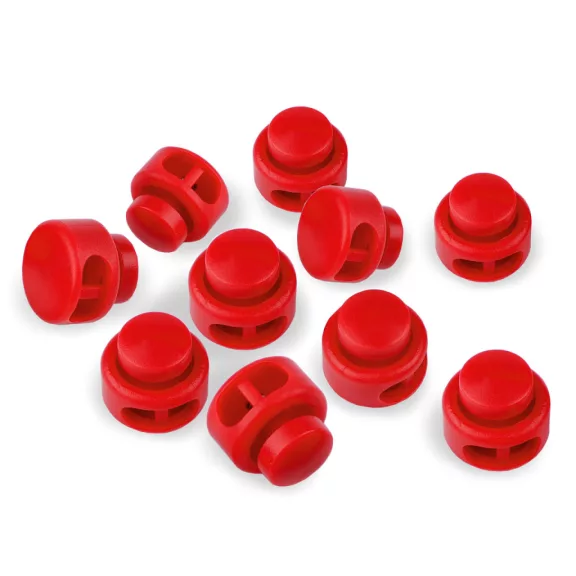 Rugós, zsinór szabályozó, zsinórvég 13x15 mm malacka - 6 piros (20 db-os csomagolás) Rugós, zsinór szabályozó, zsinórvég 13x15 mm malacka - 6 piros (20 db-os csomagolás)