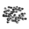 Ruhaszegecsek 12x12 mm piramis - 2 nikkel fekete (50 db-os csomagolás)