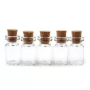 Üvegcse 13x25 mm parafa dugóval - Transparent (10 fiola) Üvegcse 13x25 mm parafa dugóval - Transparent (10 fiola)