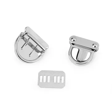 Táska kapocs 30x31 mm - 1 nikkel (10 szett)