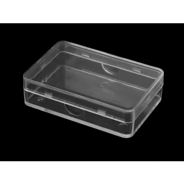   Műanyag doboz 3,8x5,8x1,6 cm53x90 mm - Transparent (5 db-os csomagolás)